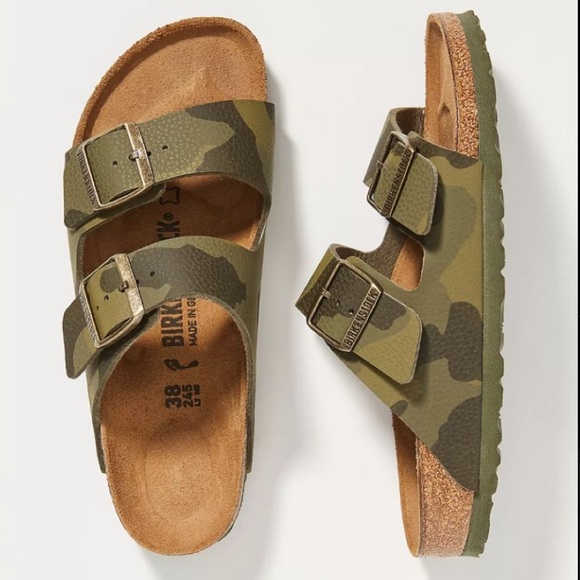 Birkenstock Shoes - Birkenstock’s camo green sandals